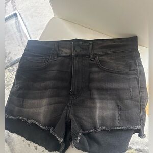 Express shortie high rise shorts